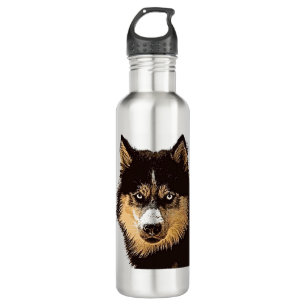 Siberian Husky Stainless Steel Water Bottle