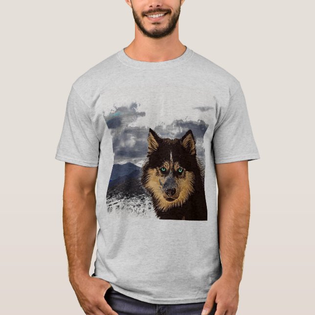 Siberian Husky T-Shirt (Front)