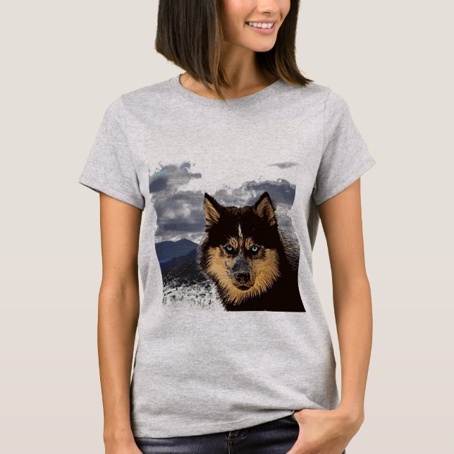 Siberian Husky T-Shirt (Front)