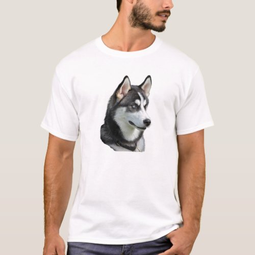 siberian husky T_Shirt