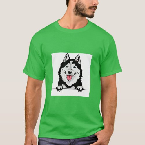 Siberian husky  T_Shirt