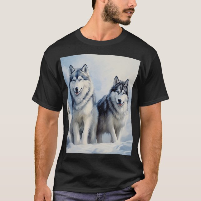 Siberian Husky T-Shirt (Front)