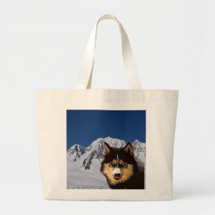 Siberian Husky Tote Bag