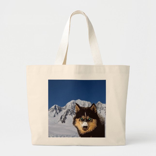 Siberian Husky Tote Bag (Front)