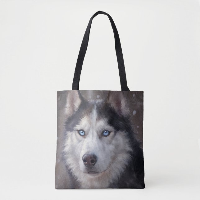 Siberian Husky Tote Bag (Front)