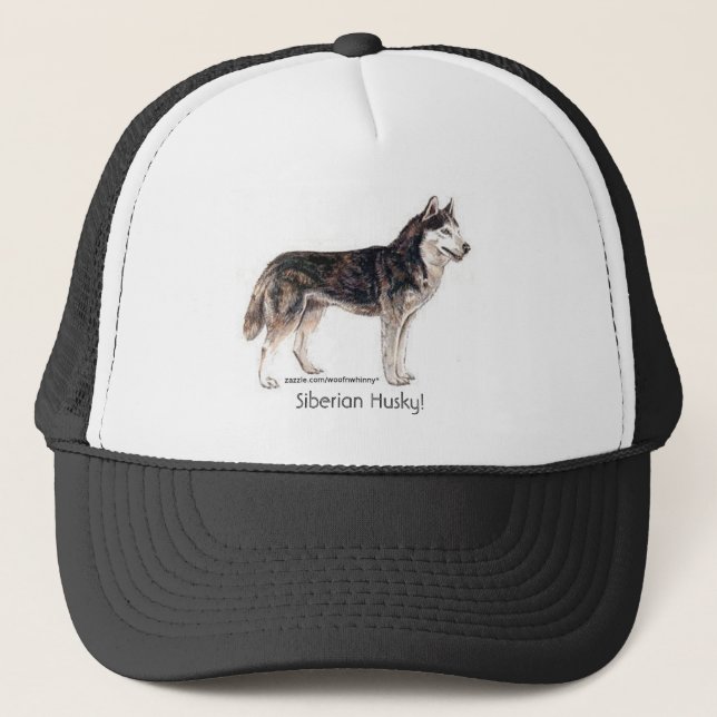 Siberian Husky! Trucker Hat (Front)