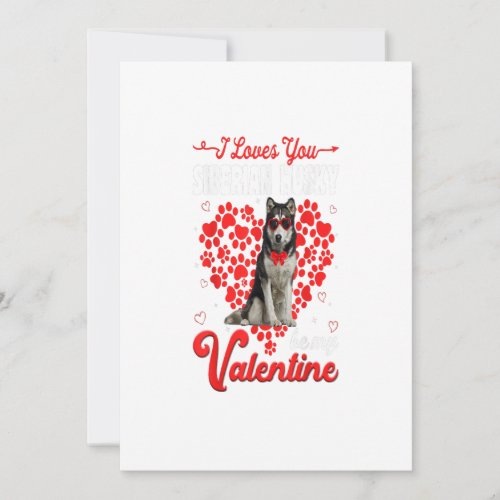 Siberian Husky Valentines Day Tee Funny Dog