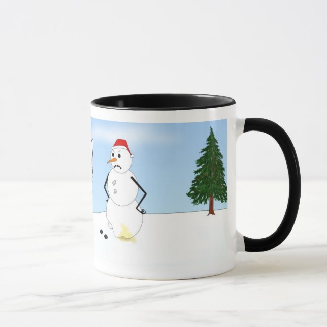 Siberian Husky Winter Scene Mug (Right)