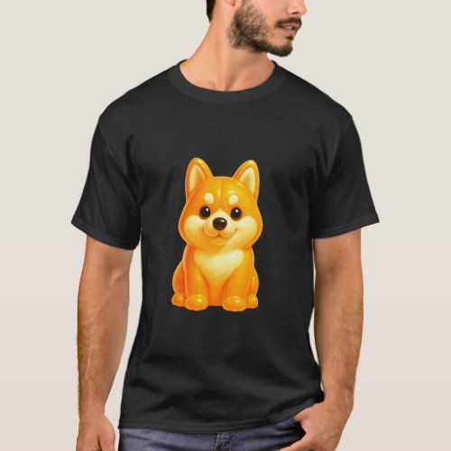 Siberian Husky Yellow Gummy Dog Candy Gelatin Husk T-Shirt