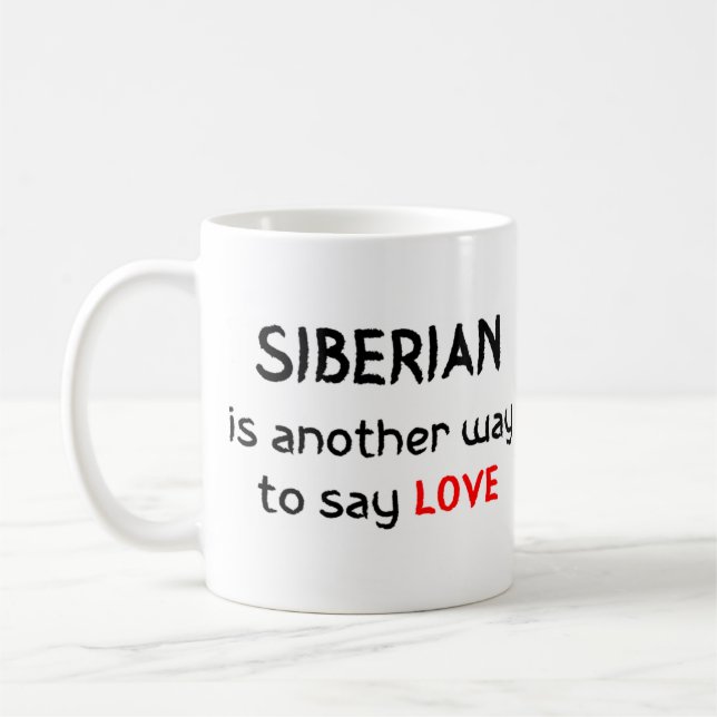 siberian love coffee mug (Left)