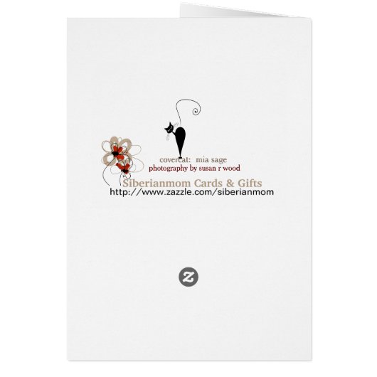 Siberian Thoughts (Blank Card) (Back)