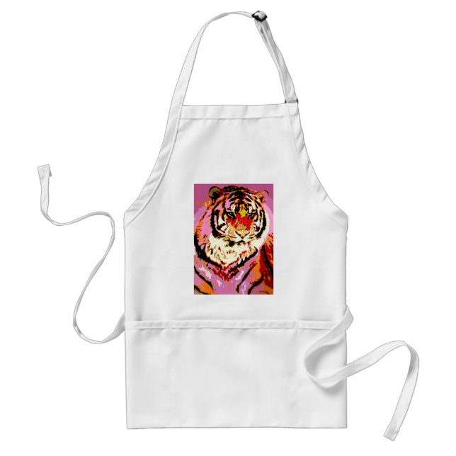 Siberian Tiger Adult Apron (Front)