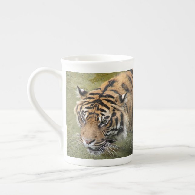 Siberian Tiger Bone China Photo Mug (Left)