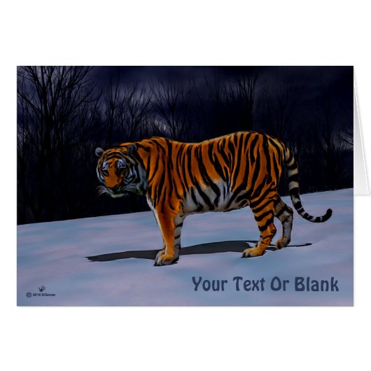 Siberian Tiger Cards (Front Horizontal)