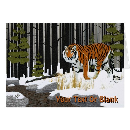 Siberian Tiger Cards (Front Horizontal)
