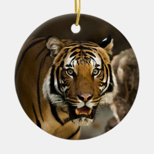 Siberian Tiger Ceramic Ornament