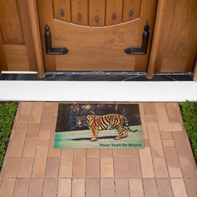 Siberian Tiger Fiber Doormat (Insitu (Outdoor))