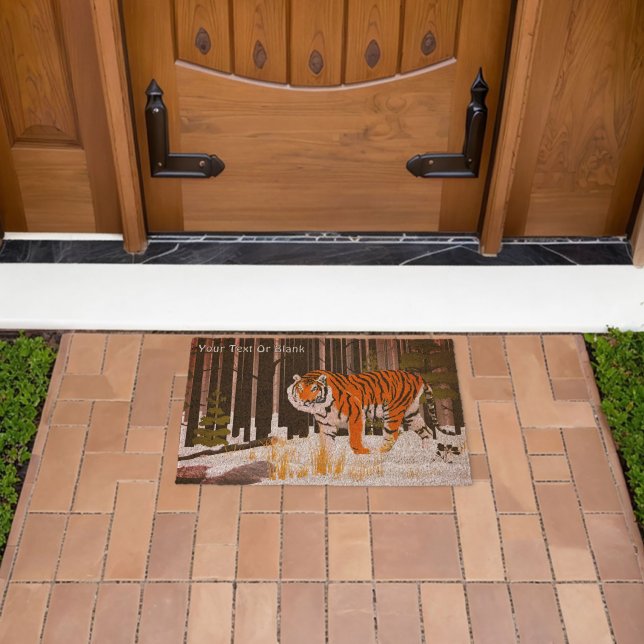 Siberian Tiger Fiber Doormat (Insitu (Outdoor))