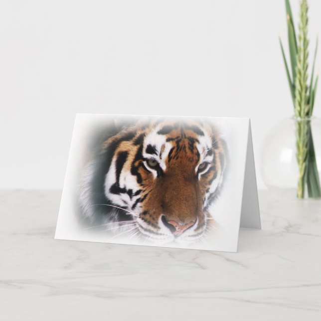Siberian tiger Greeting card (Front)