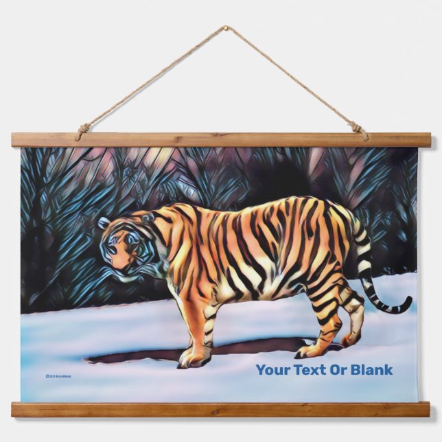 Siberian Tiger Hanging Tapestry (Front)