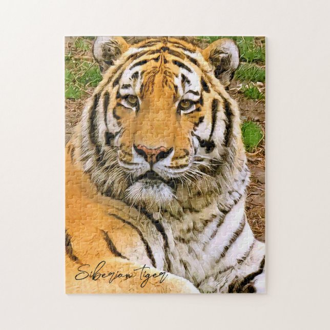 Siberian Tiger Jigsaw Puzzle (Vertical)