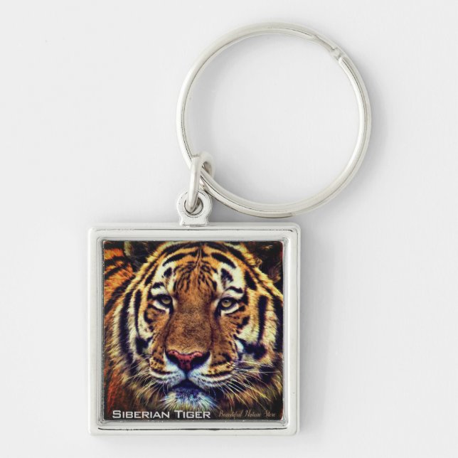 Siberian Tiger Keychain (Front)