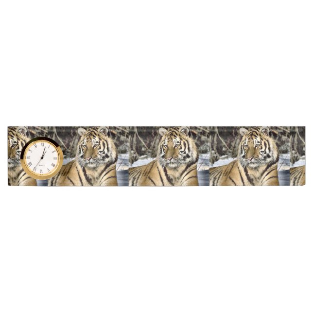 Siberian Tiger Lovers Art Nameplate (Front)