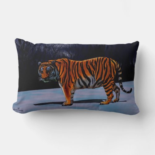 Siberian Tiger Lumbar Pillow