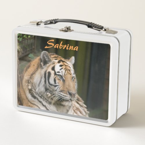 Siberian Tiger Metal Lunch Box
