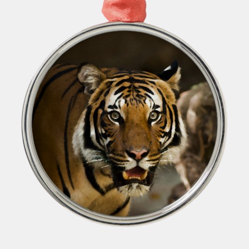 Siberian Tiger Metal Ornament