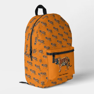 Siberian Tiger  Printed Backpack