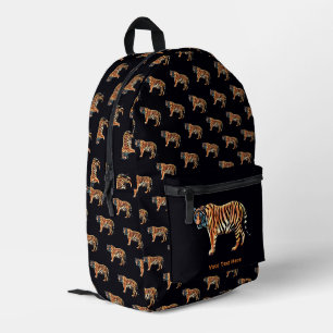 Siberian Tiger Printed Backpack