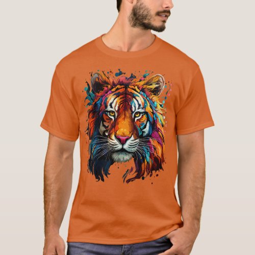 Siberian Tiger Rainbow T_Shirt