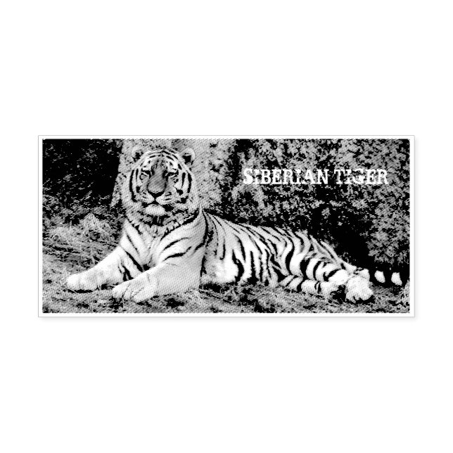 Siberian Tiger Rubber Stamp (Imprint)