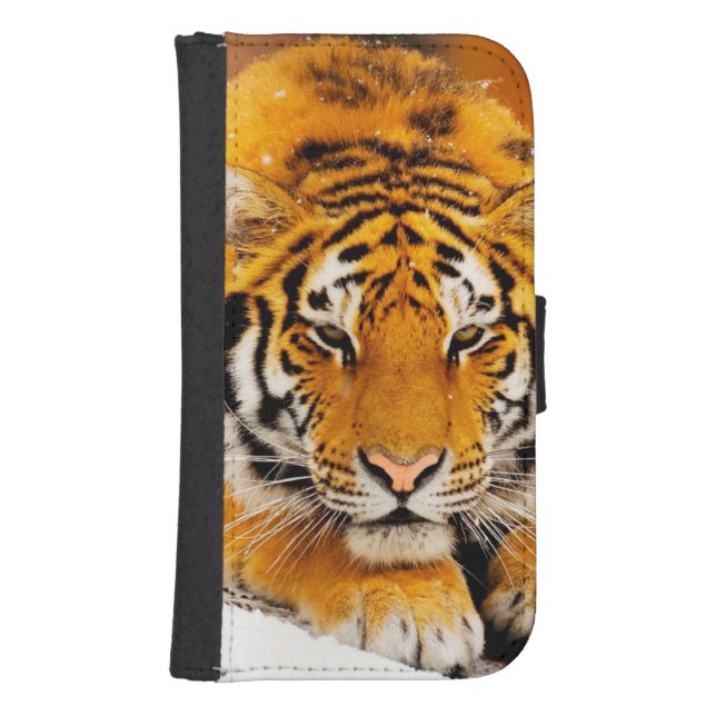 Siberian Tiger Samsung Galaxy Wallet Case (Front)