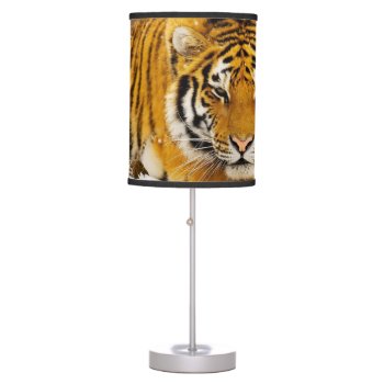 Siberian Tiger Table Lamp by ErikaKai at Zazzle