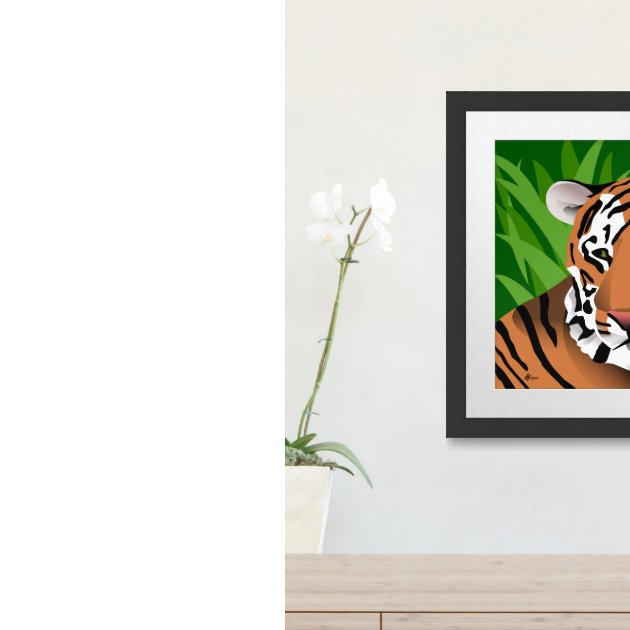 Siberian Tiger Wildlife Framed Art Zazzle