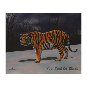 Siberian Tiger Wood Wall Art