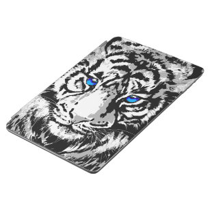Siberian White Tiger Head - Blue Tiger iPad Case
