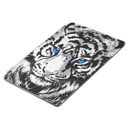 Siberian White Tiger Head _ Blue Tiger iPad Case