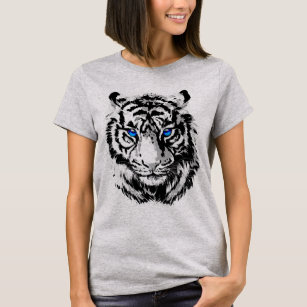 Tiger Head Painting Cool menâ€s Comfort Short Sleeve Home T Shirts for Men 