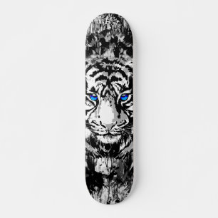 Siberian White Tiger Skateboard Deck