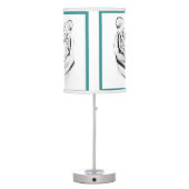 Siberian White Tiger Table Lamp (Back)