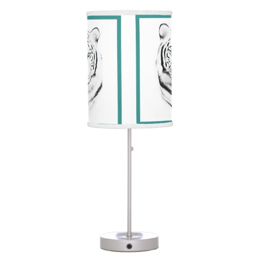 Siberian White Tiger Table Lamp (Back)