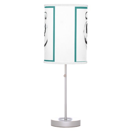 Siberian White Tiger Table Lamp (Front)