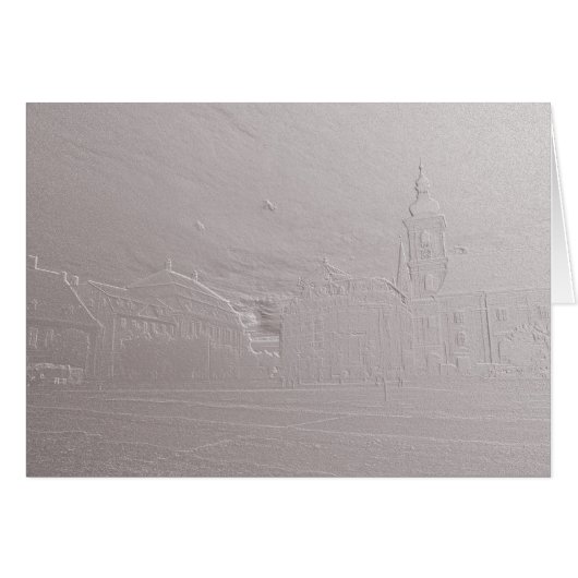 Sibiu basorelief big card (Front Horizontal)