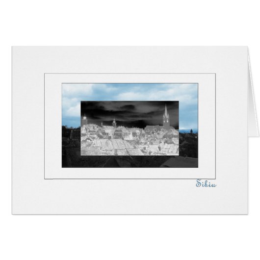 Sibiu Panorama View Cards (Front Horizontal)