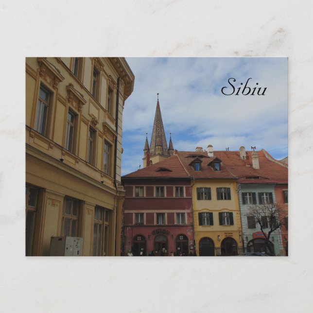 Sibiu Romania Photo Postcard (Front)