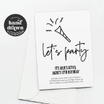 Sibling Birthday Party Brother & Sister Invitation<br><div class="desc">Sibling Birthday Party Brother & Sister Invitation - Hand drawn graphics in a fun and minimalist design.</div>