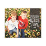 Sibling Bond Quote With Your Photo Canvas Print at Zazzle